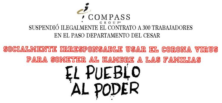 Compass Group Services de Colombia S.A Suspende Ilegalmente los Contratos a 300 Trabajadores | foto | SINALTRAINAL : : Sindicato Nacional de Trabajadores del Sistema Agroalimentario
