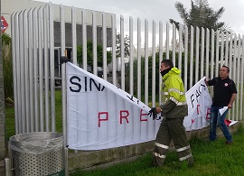 POLICÍA NACIONAL ataca miembros de Sinaltrainal